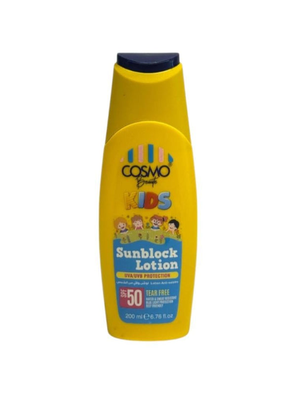 Cosmo Kids SPF 50 Sunscreen Lotion with Aloe Vera & Chamomile - 200 ml
