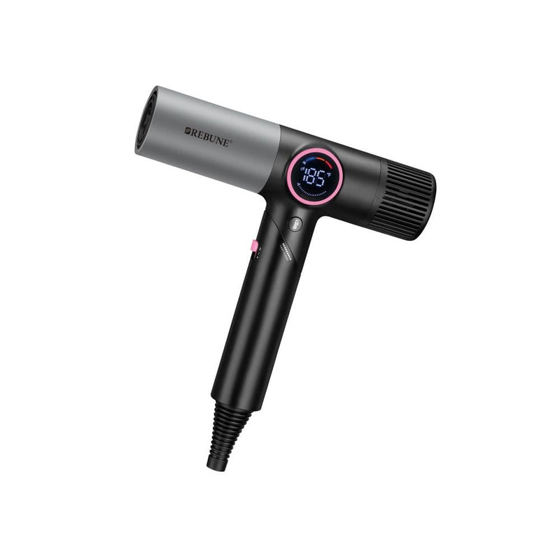 Hair Dryer With Digital Temperature Control Ionic 1800W RE 2176 REBUNE