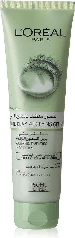 Clay Detox Purifying Gel Wash Deep Cleansing Face Wash LOREAL 150ml