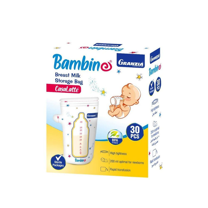 Breast Milk Storage Bags Leak-Proof BPA Free Granzia 30 Count