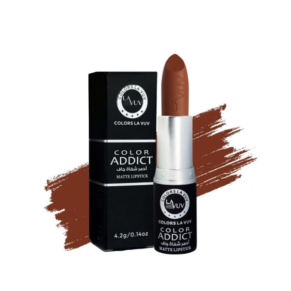 Lavuv Matte Creamy Lipstick 124, Long-Lasting, Moisturizing Lip Makeup