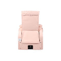 Salon System Massage Chair with Retractable Pedicure Tub - Pink