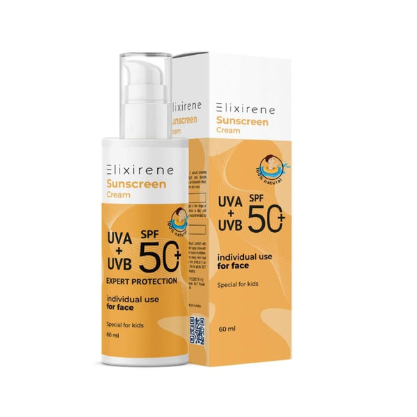 Kids Sunscreen SPF50+ Sensitive Skin Protection Cream Elixirene 100ml