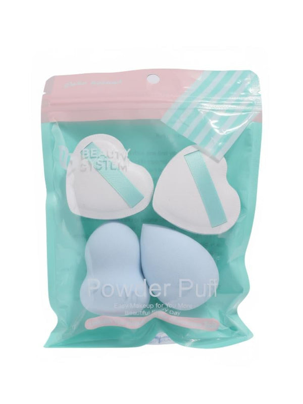 Makeup Sponge Set 4-Piece Blending & Powder Puffs Beauty System
