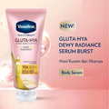 Vaseline Burst Gluta-Hya Dewy Radiance Serum Lotion with Niacinamide for Glowing Skin, 200ml