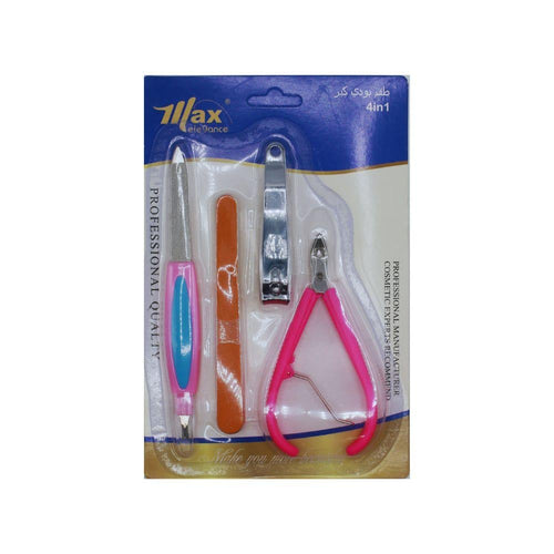 Max Elegance 4-Piece Stainless Steel Pedicure Set