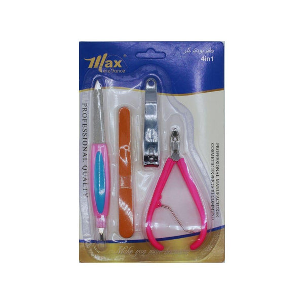 Max Elegance 4-Piece Stainless Steel Pedicure Set
