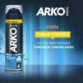 Arko Men's Shaving Foam, Cool, Vitamin E, 200ml