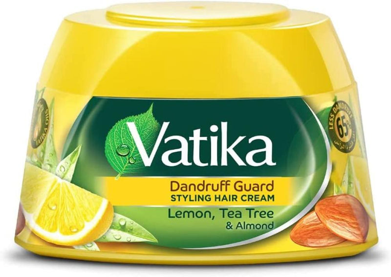 Lemon Dandruff Hair Cream 140ml Styling & Shine Vatika Dabur 140ml