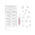 False Toe Nails Short Square Glossy Finish LA Girl 25 Pieces