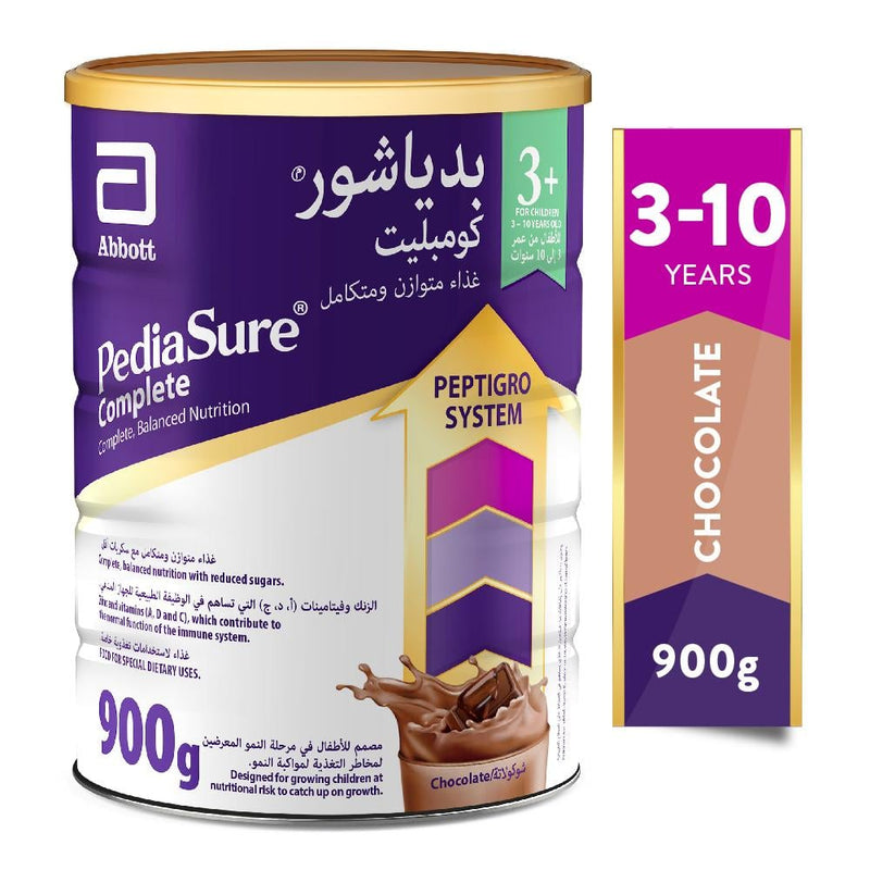 Child Nutritional Milk Complete 3+ Chocolate Pediasure 900g