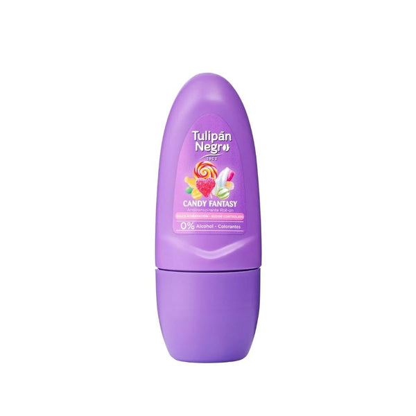 Tulipan Negro Antiperspirant Roll-On Deodorant, Candy Scent, 50ml