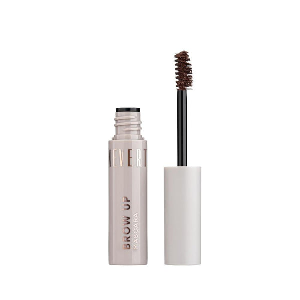 Neverti Brow Up Mascara, Eyebrow Setting Gel, 003 Medium Brown