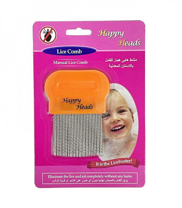 Metal Lice Comb Chemical-Free Removal Tool for Fine Hair Happy Heads