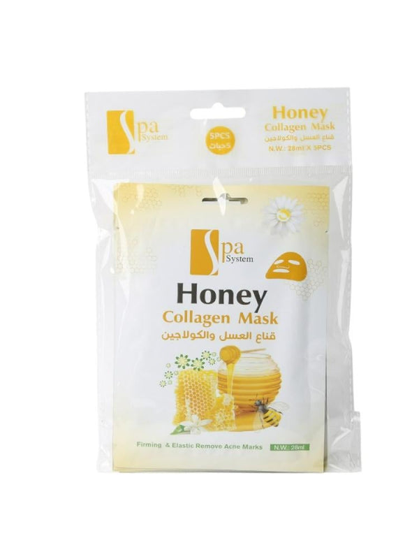 Spa System Honey & Collagen Face Mask - Softening 5 x 28ml