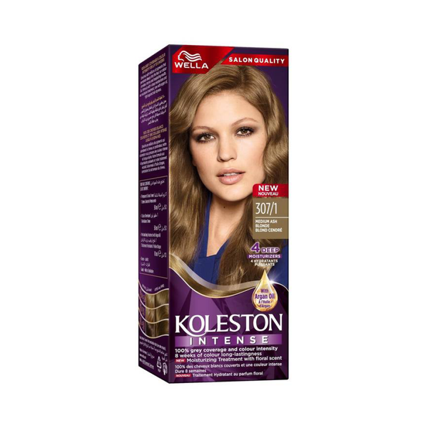 Wella Koleston Hair Color 307/1 Medium Ash Blonde 110ml