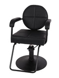 Salon System Women's Salon Chair BM5921B - Black Synthetic Leather