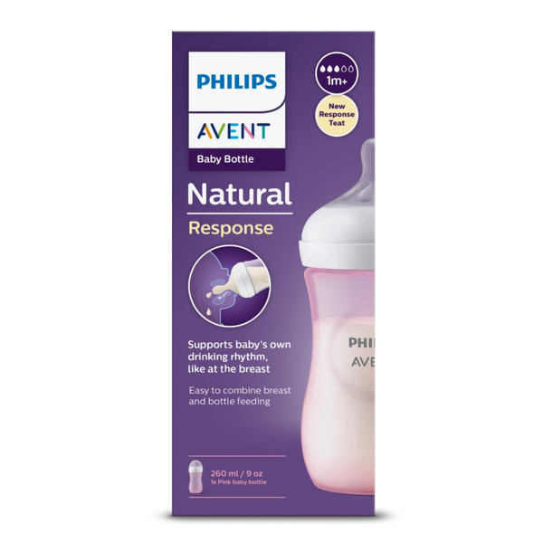 Feeding Bottle 500ml Natural Pink Anti-Colic 260ml AVENT