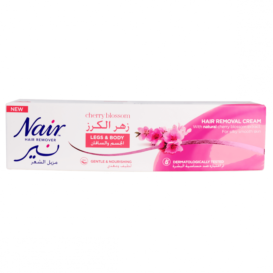 Nair Hair Removal Cream with Cherry Blossom for Legs & Sensitive Areas 110gm