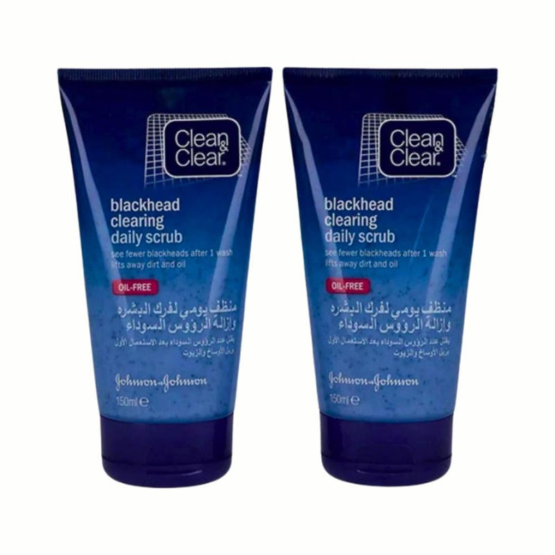 Clean & Clear Daily Anti-Blackhead Face Wash 300ml 2-Pack