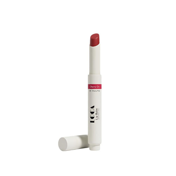 Loca Lip Balm, Cherry Pink Tinted Hydration with Jojoba Oil, 02