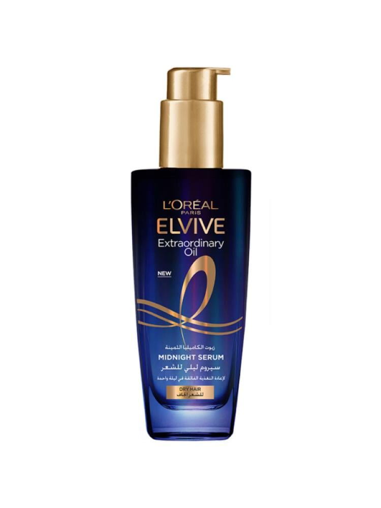 L'Oreal Hair Serum for Dry Hair Camellia Oil Elvive Night Serum 100ml