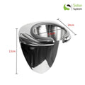 Salon System Silver Wall Mount Hair Dryer Holder