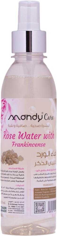 Rose Water Face Mist Hydrating Frankincense Blend Mandy Care 250ml
