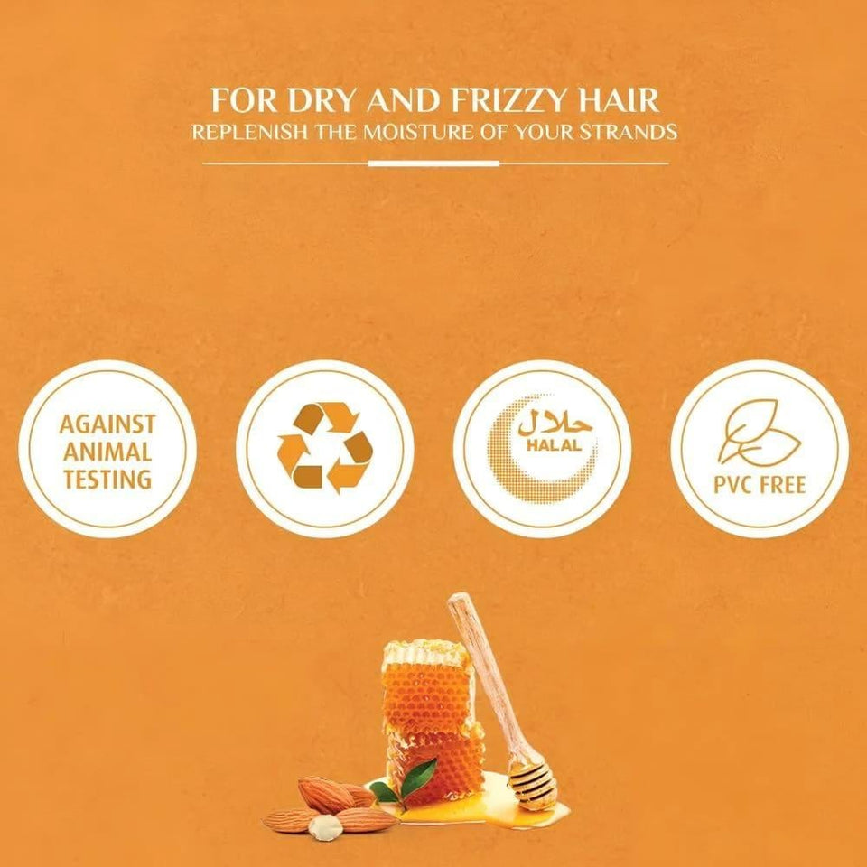 Vatika Moisture Retaining Shampoo with Almond & Honey for Dry Hair 1000ml