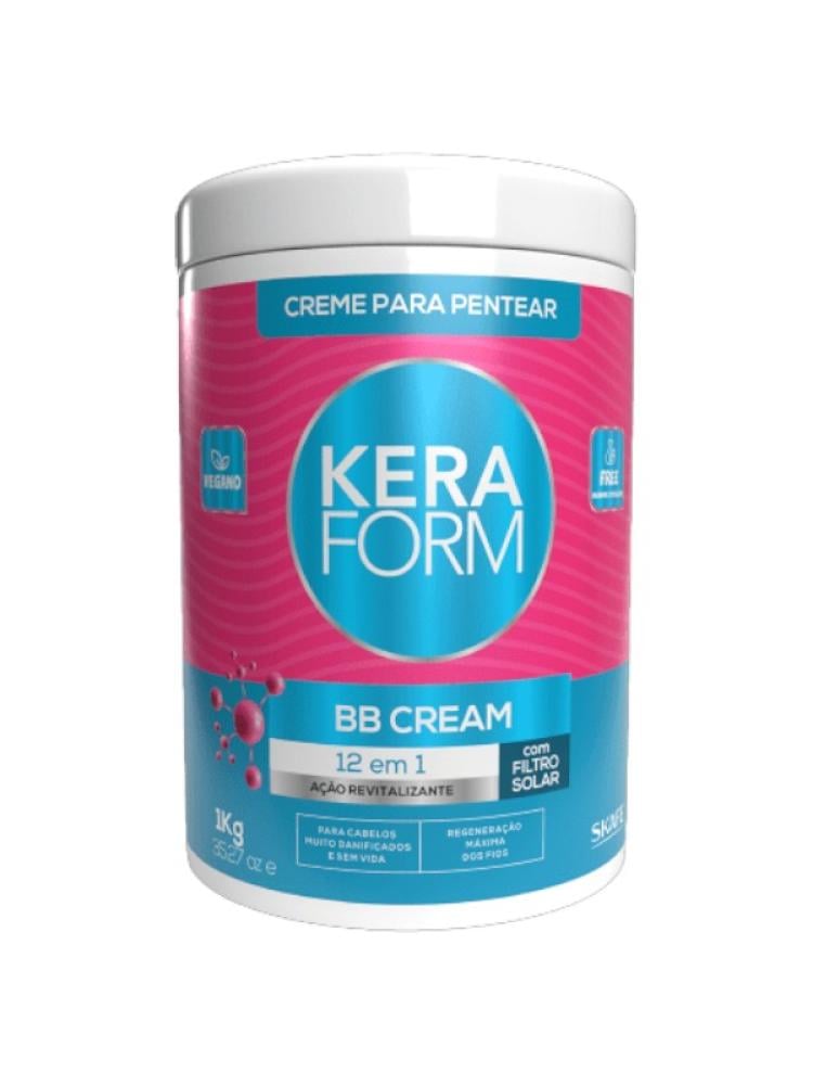 Skafe Kera Form BB 12-in-1 Styling Cream - For Dry Damaged Hair with Amino Acids, 1 kg