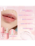 Lip Oil Hydrating Gloss Pink Flash Care Plus 5ml