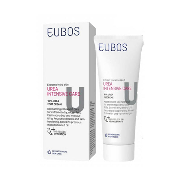 Foot Cream for Dry Feet 10% Urea Macadamia Nut Oil EUBOS 100ml