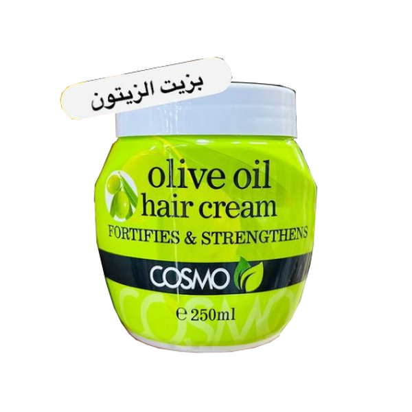 Olive Oil Hair Strengthening Cream Moisturizing Formula Cosmo 250ml