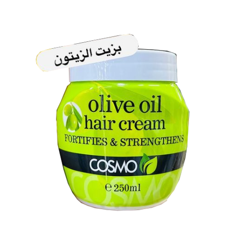 Olive Oil Hair Strengthening Cream Moisturizing Formula Cosmo 250ml