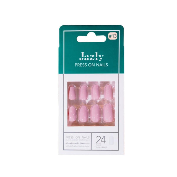 Oval Press On Nails Elegant Shape No13 Easy Application JAZIY