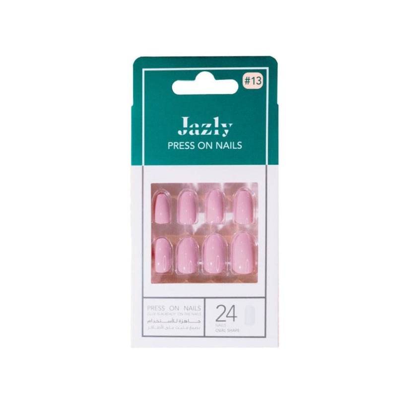 Oval Press On Nails Elegant Shape No13 Easy Application JAZIY
