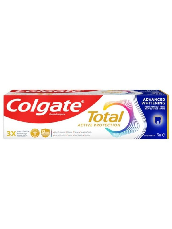 Colgate Optic White Toothpaste Total 12 Advanced Whitening 75ml