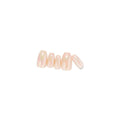 Best Artificial Nails Coffin Pink Chrome Self-Adhesive Luca 24pcs