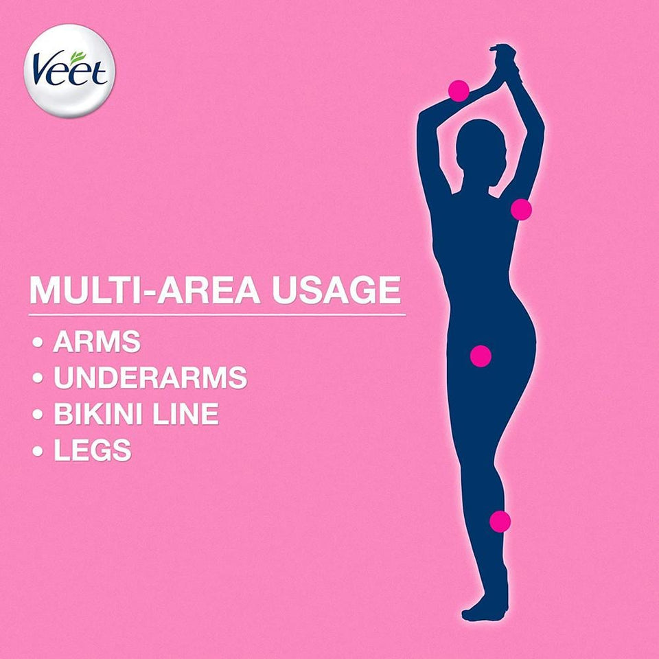 Veet Hair Removal Cream for Sensitive Skin with Aloe Vera & Vitamin E 100ml