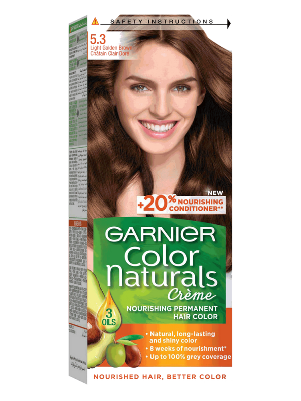 Light Golden Brown Hair Dye 5.3 Color Naturals 100ml Garnier