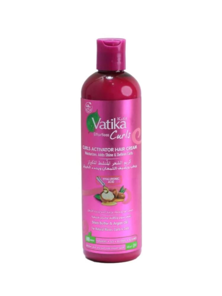 Vatika Curl Energizing Hair Cream - Hyaluronic Acid, Shea Butter, Argan Oil - 330ml