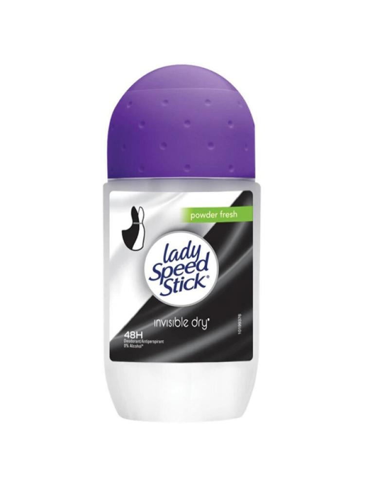 Lady Speed Stick Invisible Powder Fresh Roll-On Deodorant, 50 ml