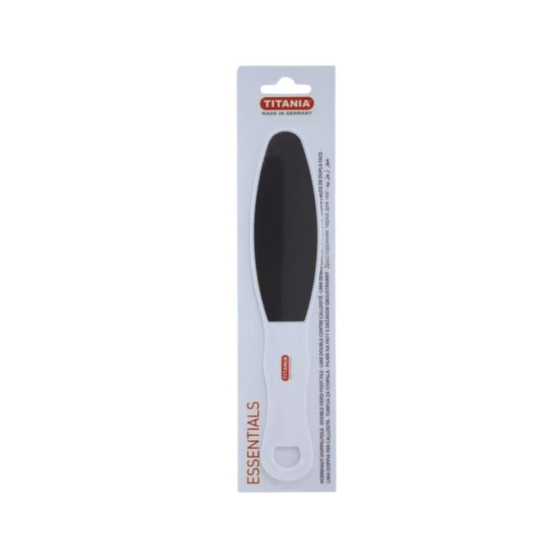Titania Double-Sided Foot File, Coarse and Fine Grits, Exfoliating Tool