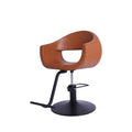 Salon System Round Salon Chair with Back Opening Model 2025 Camel