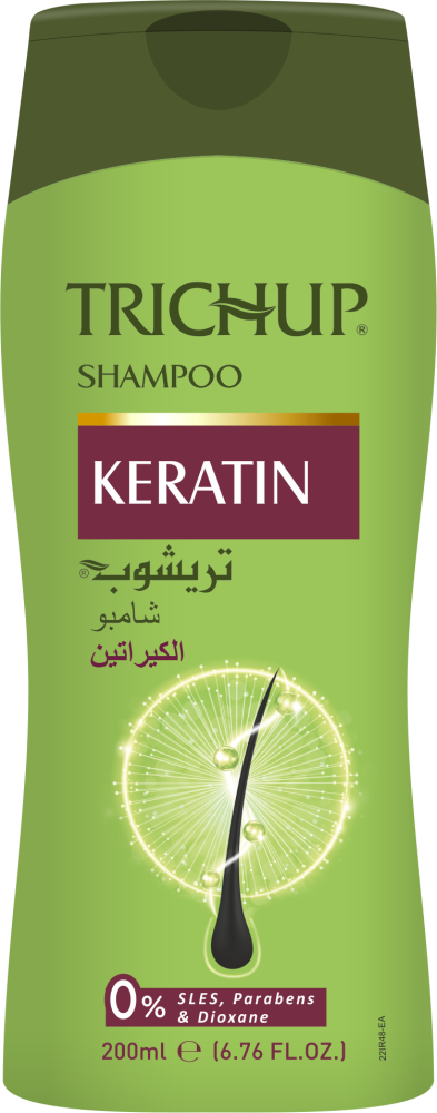 Keratin Shampoo For Frizzy Hair Smoothing Nourishing Formula Trichup 200ml