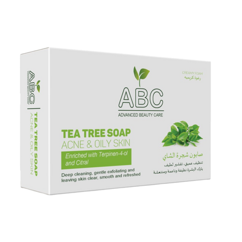 Natural Bar Soap Tea Tree Cleansing Oily Skin ABC 80g
