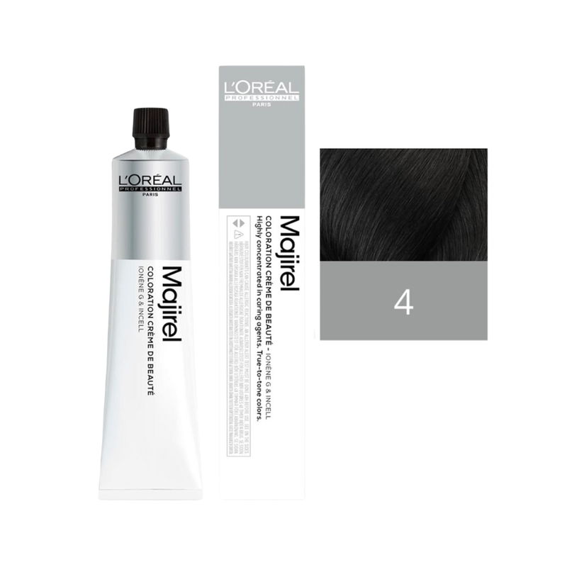 L'Oreal Paris Permanent Hair Dye, Brown 4, Gray Coverage, 50ml