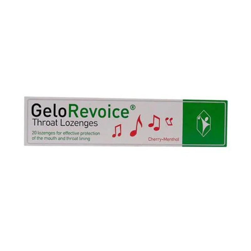 Cherry Mint Throat Lozenges Soothing Relief Gelorivois 20 Tablets
