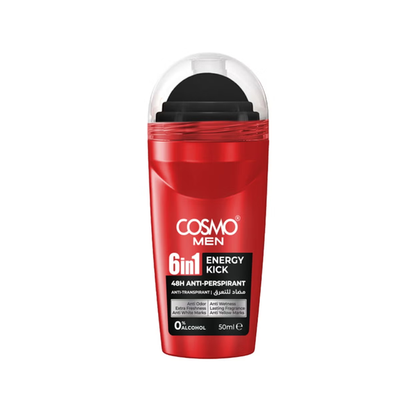 Cosmo Energy Kick 6-in-1 Antiperspirant Deodorant for Men, 50ml