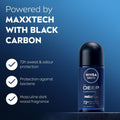Roll On Deodorant For Men Active Carbon Deep Nivea 50ml